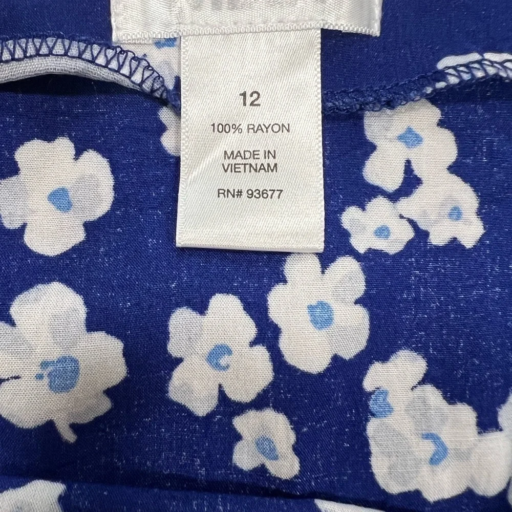 COPY - Mix it Floral Blue Wrap Mini Skirt Size 12